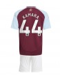 Aston Villa Boubacar Kamara #44 Kotipaita Lasten 2024-25 Lyhythihainen (+ shortsit)